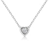 10K White Gold 1/10 Cttw Miracle Set Round-Cut Diamond Square Shape 18" Pendant Necklace (H-I Color, SI2-I1 Clarity)