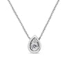 10K White Gold 1/10 Cttw Miracle Set Round-Cut Diamond Square Shape 18" Pendant Necklace (H-I Color, SI2-I1 Clarity)