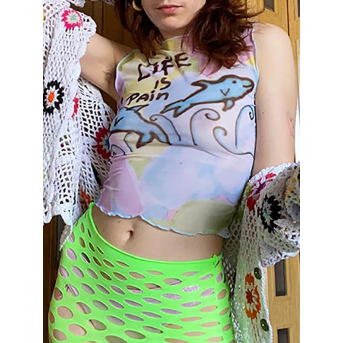 Life Is Pain Crop Top