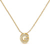 10K White Gold Diamond Accent "A" Initial Bubble Pendant Necklace
