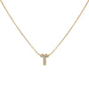 10K White Gold Diamond Accent "A" Initial Bubble Pendant Necklace
