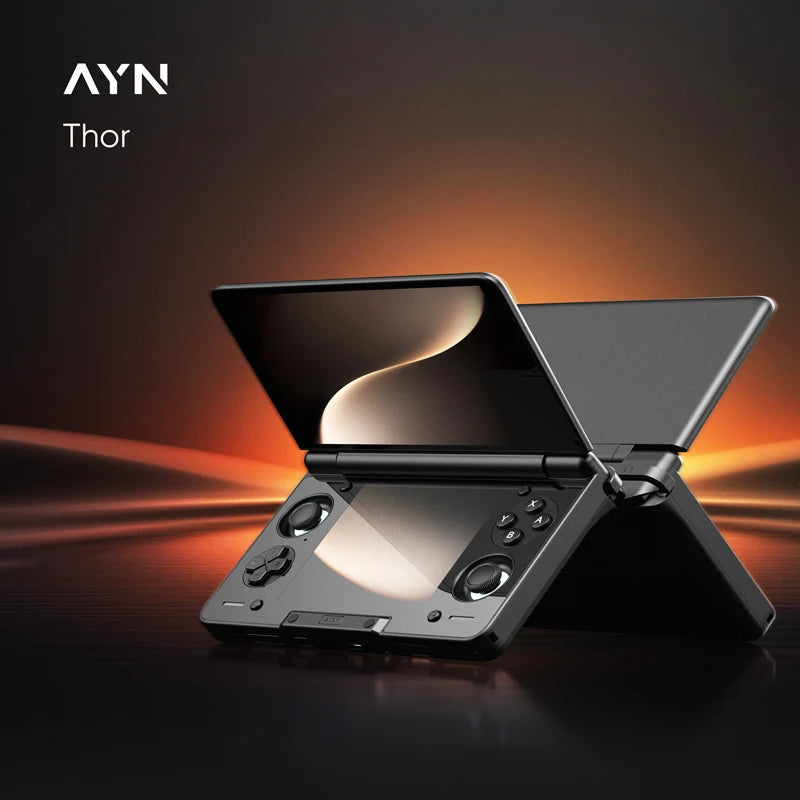 AYN Thor Android Handheld Dual Screen Clamshell 6'' AMOLED Screen 1080p Gaming Entertainment Device