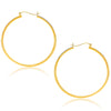 14k Yellow Gold Polished Hoop Earrings (40mm)