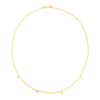 14k Two Tone Gold Love Necklace