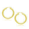 14k Yellow Gold Polished Hoop Earrings (30 mm)