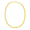 14k Yellow Gold Cuban Chain Choker Necklace