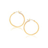 14k Yellow Gold Polished Hoop Earrings (2x40mm)