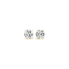 1 cttw Certified IGI Lab Grown Round Diamond Stud Earrings 14k Yellow Gold (G/VS2)
