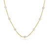 14k Yellow Gold CZ By the Yard Long Links