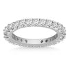 14k White Gold Common Prong Round Diamond Eternity Ring