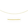 2.5mm 14k Yellow Gold Pendant Chain with Textured Links