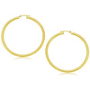 14k Yellow Gold Polished Hoop Earrings (50 mm)