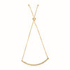 14k Yellow Gold Chain Bar Lariat Style Bracelet