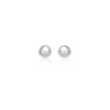 14k White Gold Classic Stud Earrings (8.0 mm)