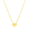 14k Yellow Gold Polished Mini Heart Necklace