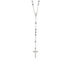 Rosary Chain and Large Bead Necklace in Sterling Silver