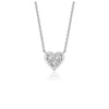 Diamond Heart Design Pendant in 14k White Gold