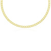 14k Yellow Gold Men's Necklace with Track Design Links