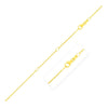 Double Extendable Diamond Cut Cable Chain in 14k Yellow Gold (1.4mm)