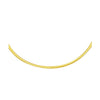 2.5mm 14k Two Tone Gold Reversible Omega Necklace