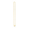 14k Yellow Gold Heart Element Paperclip Necklace