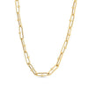 14k Yellow Gold High Polish Elongated Paperclip Jax Link Necklace