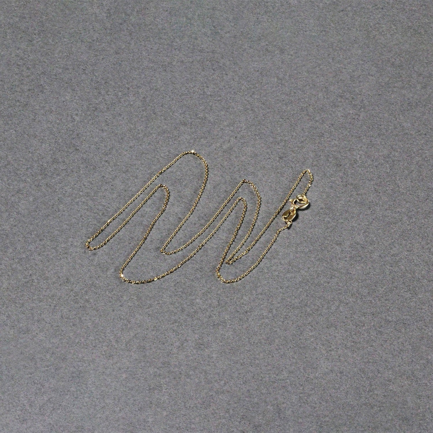 14k Yellow Gold Diamond Cut Cable Link Chain 0.7mm