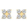 10K White Gold 1/2 Cttw Lab Grown Diamond Snowflake Stud Earrings