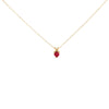 14K White Gold 5X5 MM Heart Shaped Purple Amethyst Solitaire Pendant Necklace