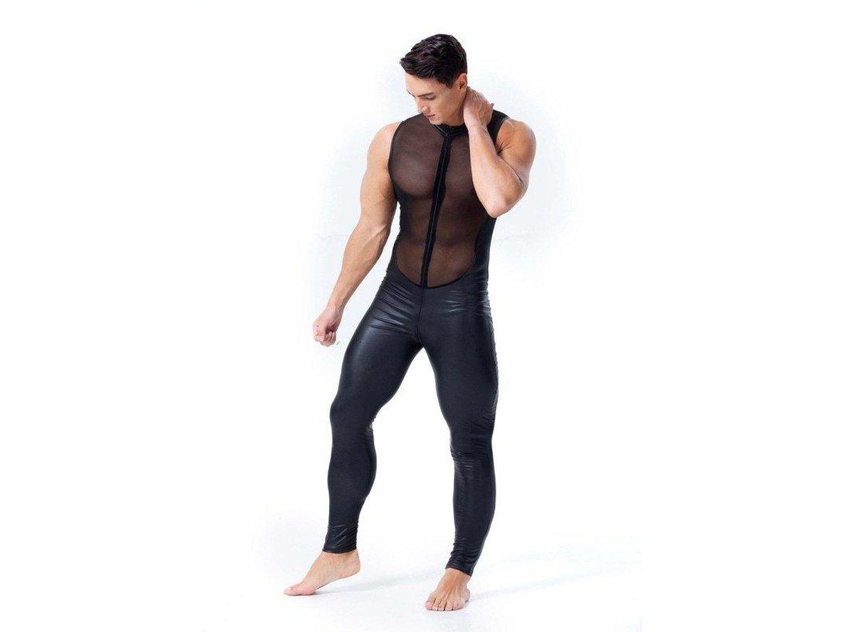 Gay Bodysuits | Clubwear Hot Mesh Sleeveless Bodysuit