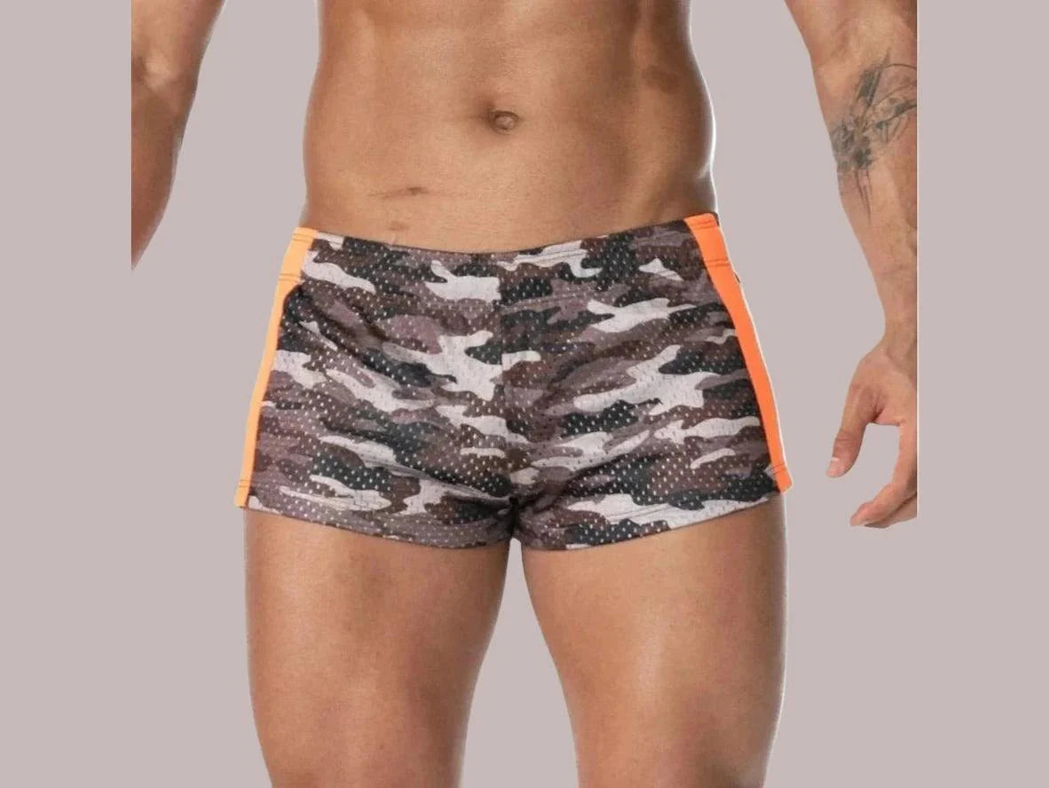 Gay Gym Shorts | AIMPACT Camo 3-inch Short Shorts
