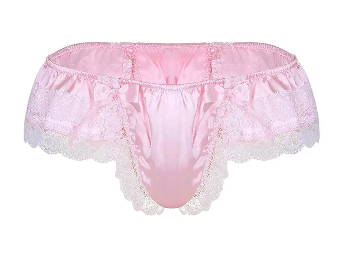 Gay Lingerie | Double Layer Floral Lace Underwear Thong