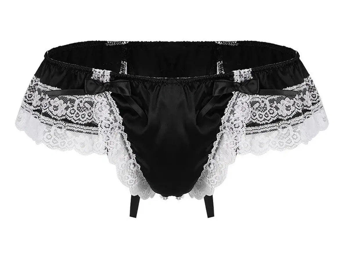 Gay Lingerie | Double Layer Floral Lace Underwear Thong