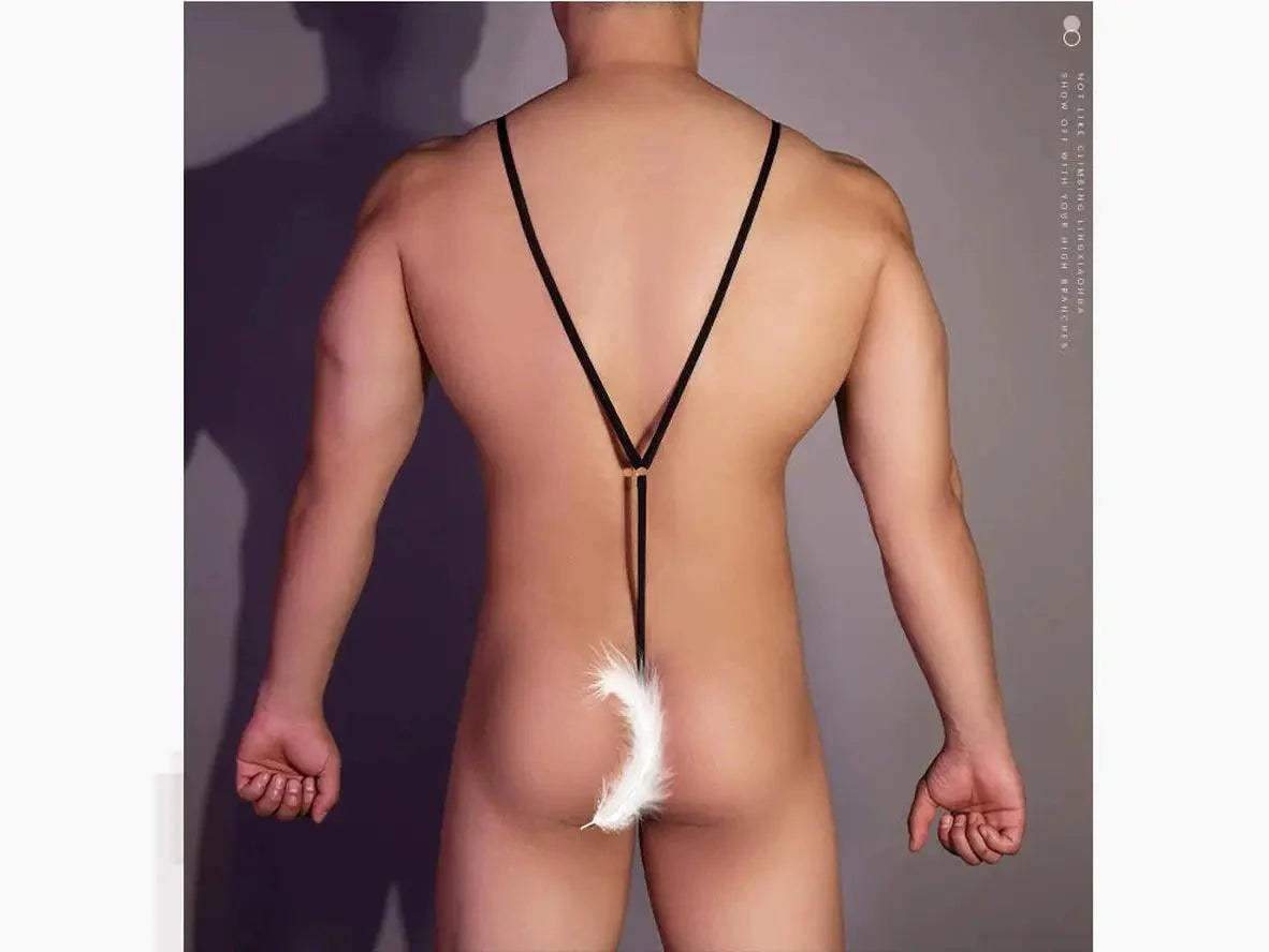 Gay Mankini | Summer Cool Feeling T-Back Thong Mankini