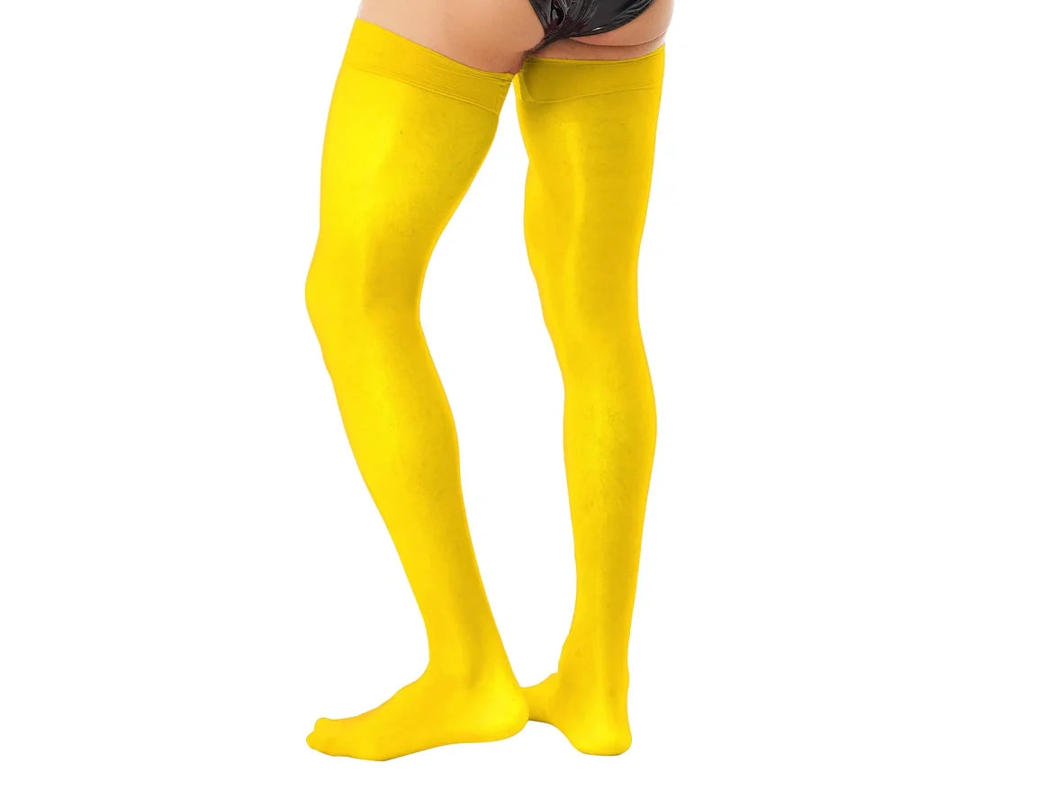 Gay Pantyhose | Shiny Seamless Glossy Thigh High Stockings