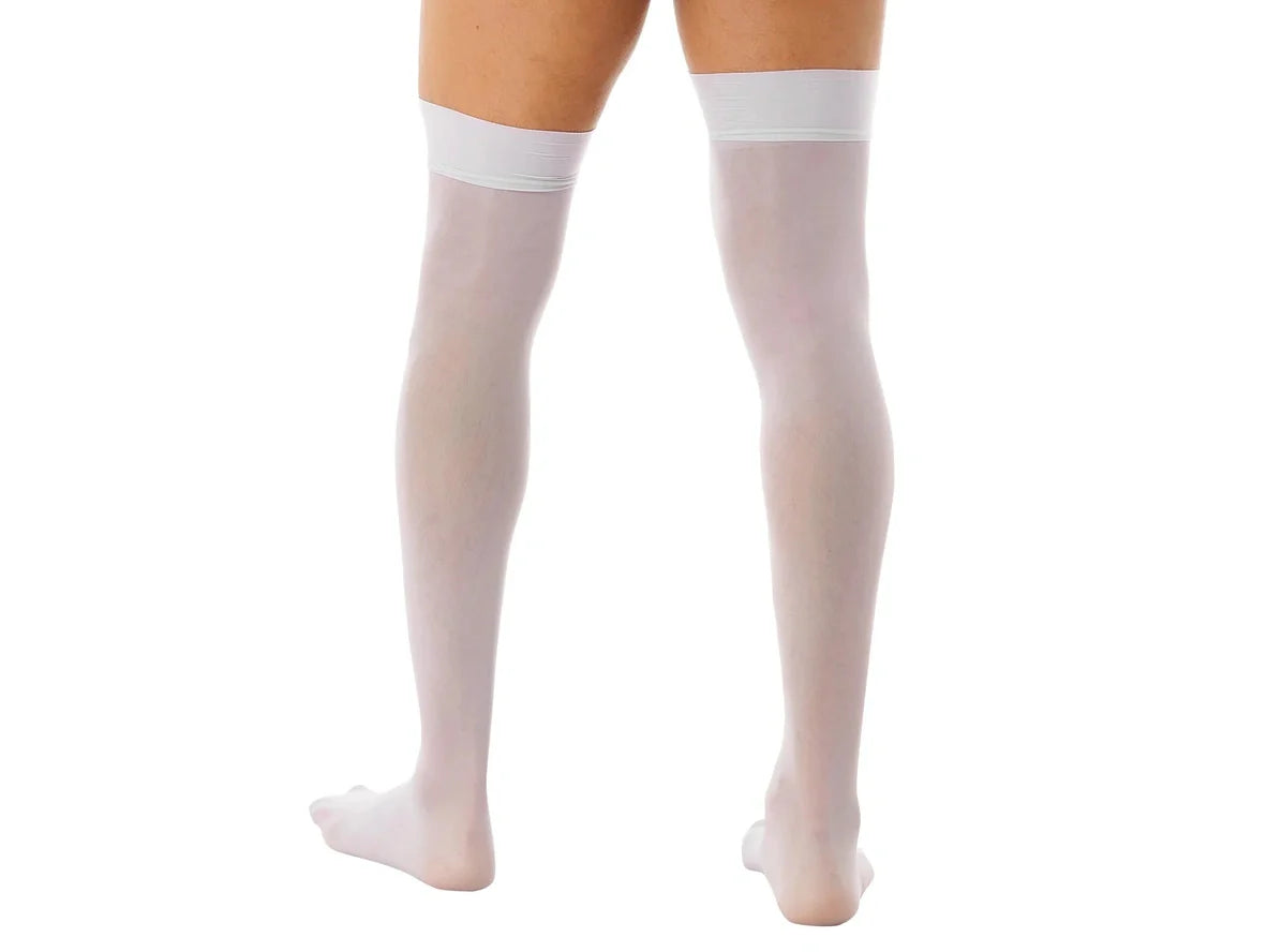 Gay Pantyhose | Shiny Seamless Glossy Thigh High Stockings