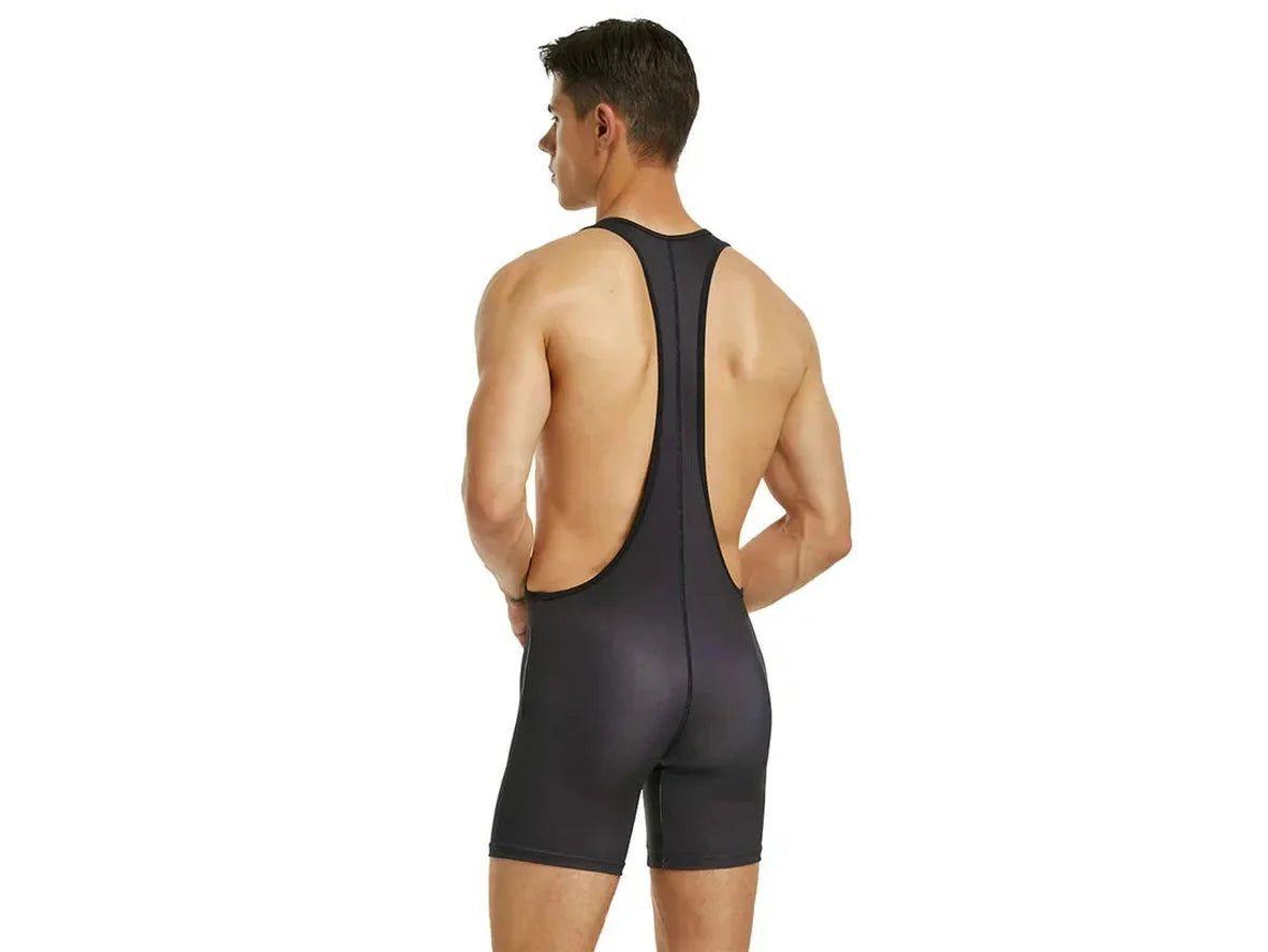 Gay Singlets | TAUWELL Black Sports Wrestling Singlets