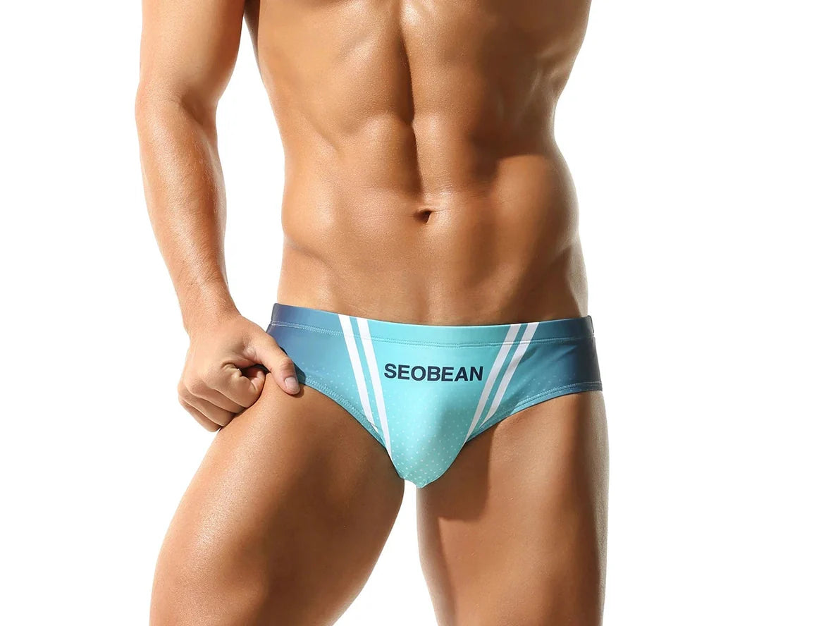 Gay Swim Briefs | SEOBEAN Gradient Swim Briefs
