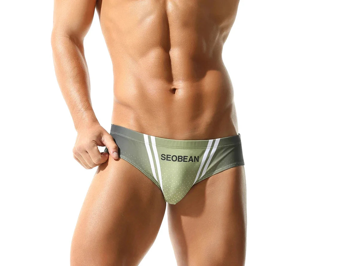 Gay Swim Briefs | SEOBEAN Gradient Swim Briefs