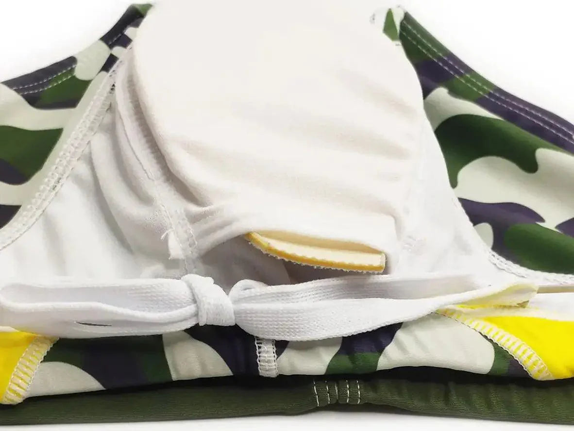 Gay Swim Briefs | UXH Camo Padded Pushup Swim Briefs