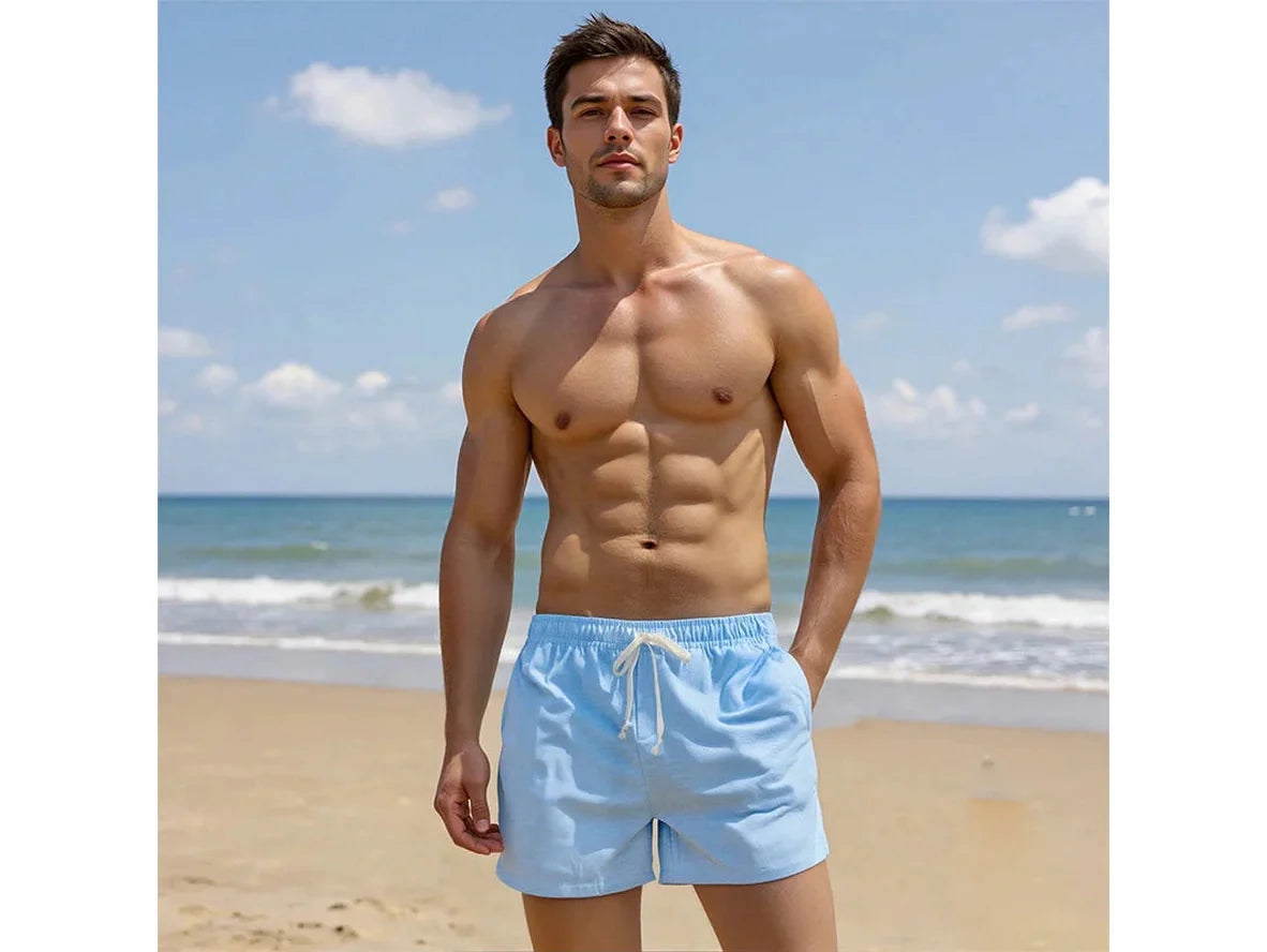 Gay Swim Shorts | Casual Pocket Loose Shorts