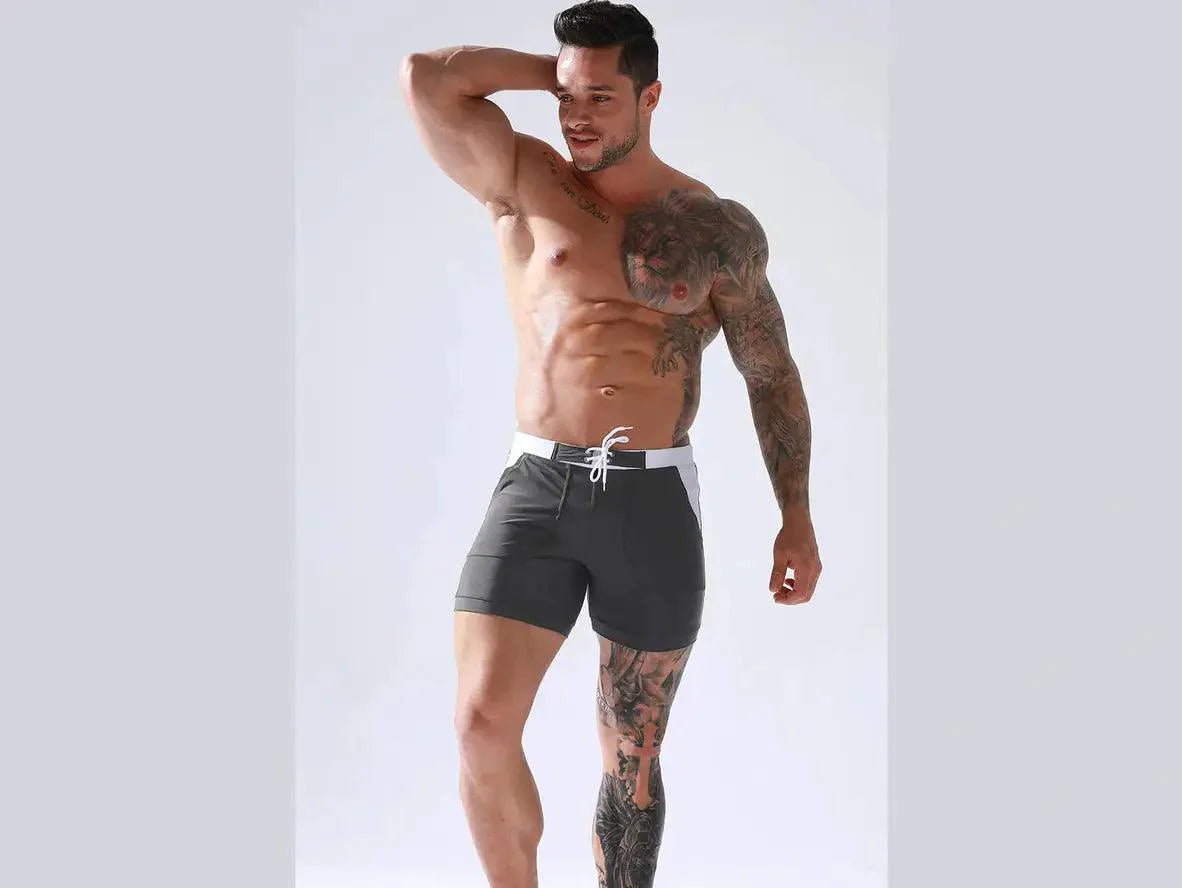 Gay Swim Shorts | HEAVYWOOD Swimwear Pocket Beach Shorts