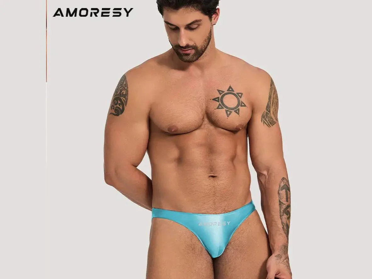 Gay Swim Thongs | AMORESY Swimwear Oceanus Series Swim Thongs