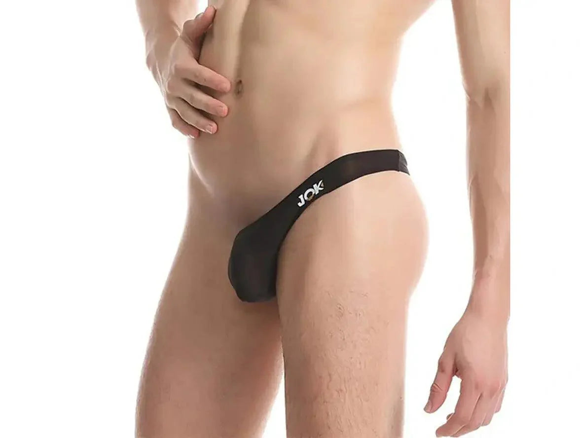 Gay Swim Thongs | CLEVER-MENMODE One-Sided Half Swim Thong