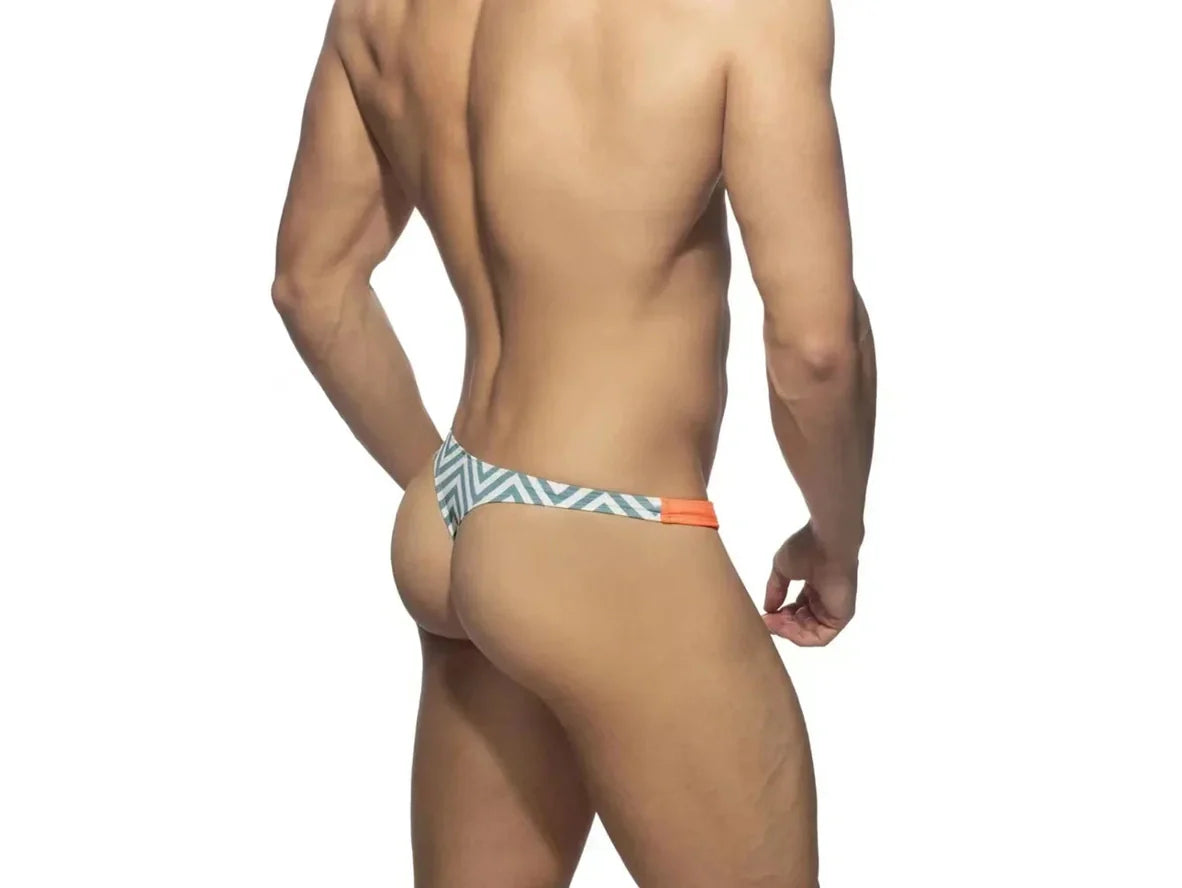 Gay Swim Thongs | DESMIIT Color Block Swim Thong