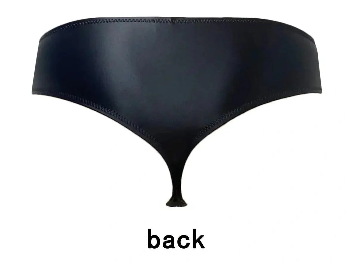 Gay Swim Thongs | Glossy Open Crotch Sport Swim Thongs