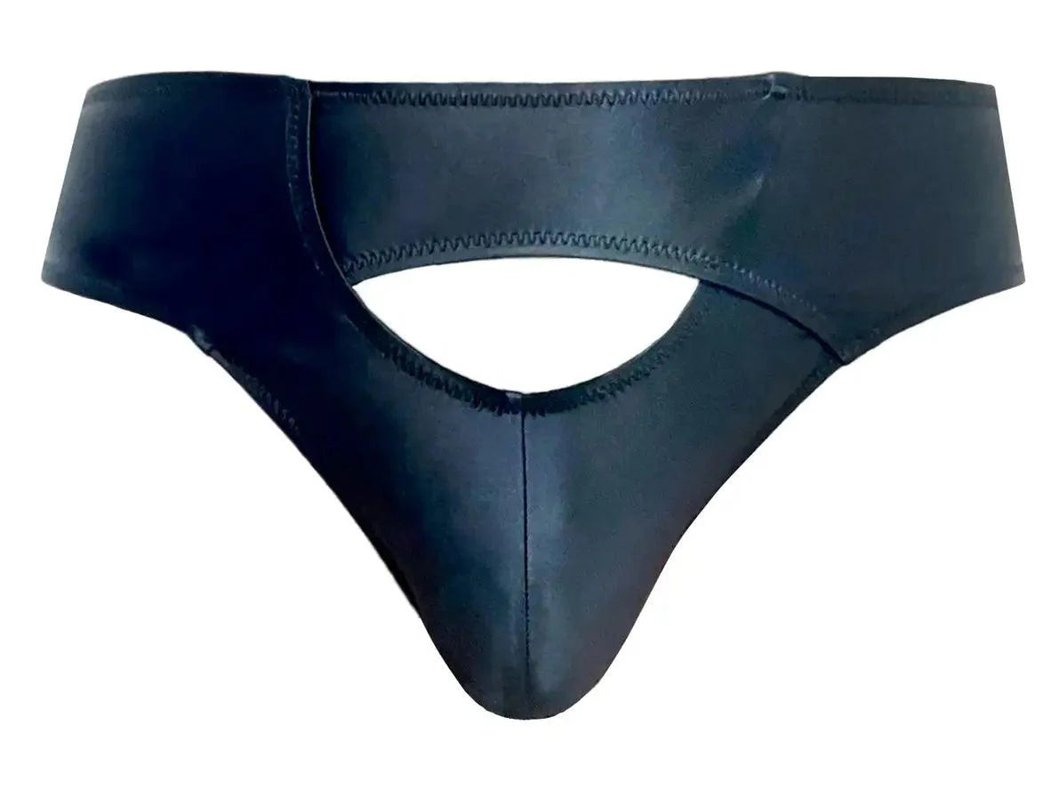 Gay Swim Thongs | Glossy Open Crotch Sport Swim Thongs