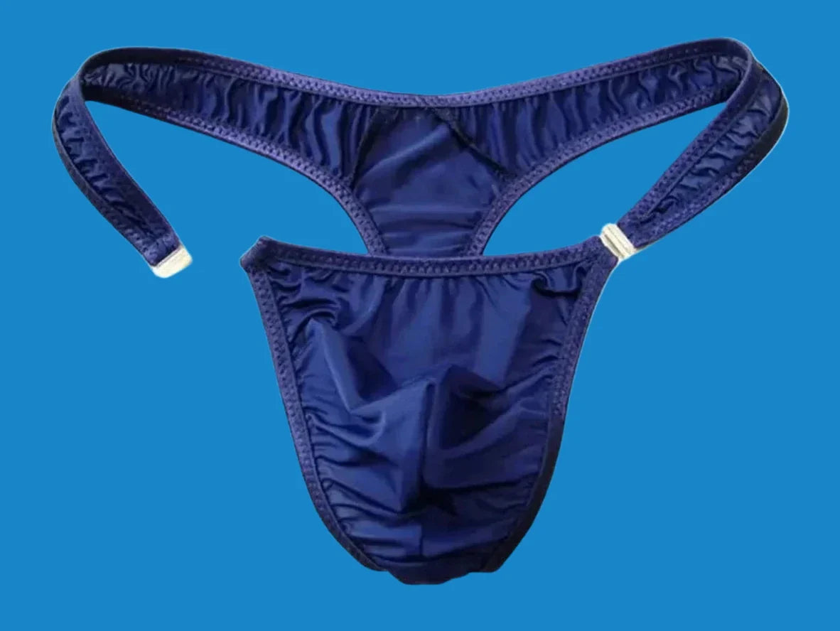 Gay Swim Thongs | Sexy Snap Button Low-Rise Swim Thongs