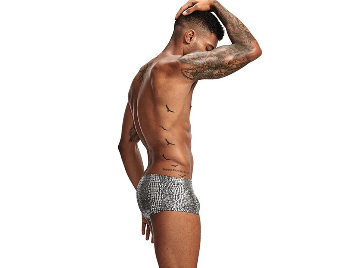 Gay Swim Trunks | Snakeskin Swim Trunks