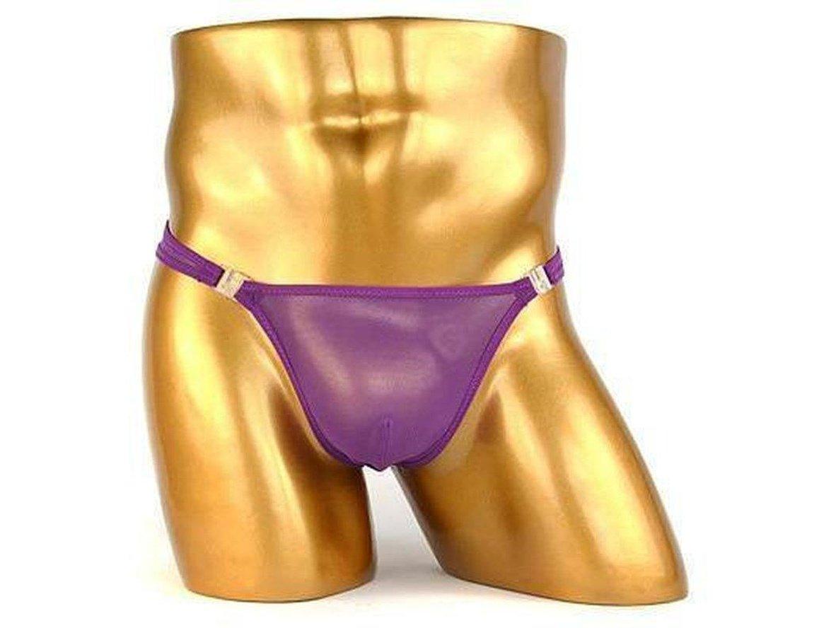 Gay Thongs | BRAVE PERSON Underwear Transparent Snap Easy Access Thongs